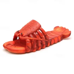 Shark Slippers Creativity Comfort Funny Lobster Slippers Big Size Slippers, Pool, Beach & Shower Shoes Casual Shoes Sandals for Men Women & Kids Summer Sandals
