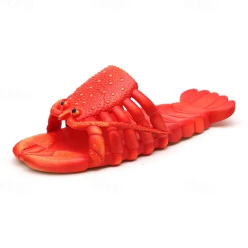 Shark Slippers Creativity Comfort Funny Lobster Slippers Big Size Slippers, Pool, Beach & Shower Shoes Casual Shoes Sandals for Men Women & Kids Summer Sandals