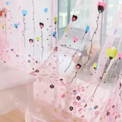 Sheer Curtains White Window Curtains Farmhouse For Living Room Bedroom,Voile Curtain Outdoor Vintage Rod Pocket Curtain Drapes 1 Panel