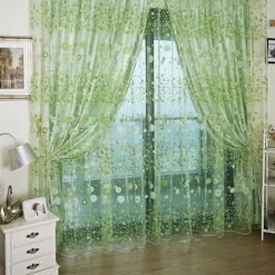 Sheer Curtains White Window Curtains Farmhouse For Living Room Bedroom,Voile Curtain Outdoor Vintage Rod Pocket Curtain Drapes 1 Panel