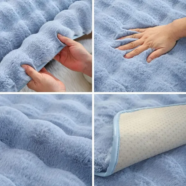 Sherpa Sofa Cover Sofa Seat Mat Plush Slipcover Sectional Couch Covers,Furniture Protector Anti-Slip Couch Covers for Dogs Cats Kids(Sold by Piece/Not All Set)