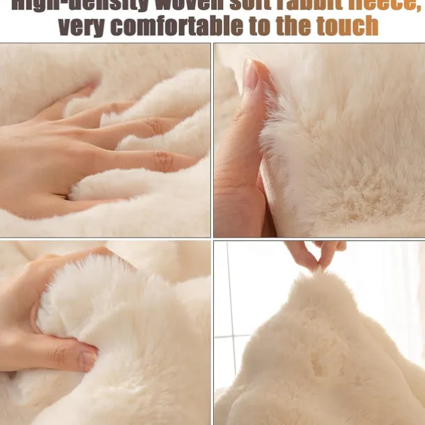 Sherpa Sofa Cover Sofa Seat Mat Plush Slipcover Sectional Couch Covers,Furniture Protector Anti-Slip Couch Covers for Dogs Cats Kids(Sold by Piece/Not All Set)