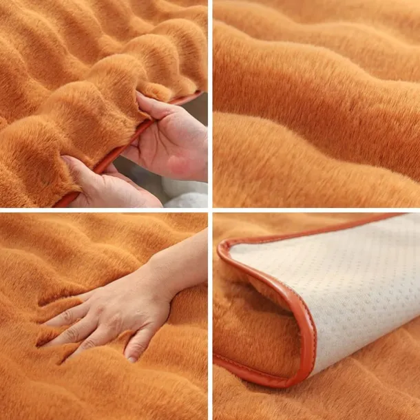 Sherpa Sofa Cover Sofa Seat Mat Plush Slipcover Sectional Couch Covers,Furniture Protector Anti-Slip Couch Covers for Dogs Cats Kids(Sold by Piece/Not All Set)