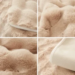 Sherpa Sofa Cover Sofa Seat Mat Plush Slipcover Sectional Couch Covers,Furniture Protector Anti-Slip Couch Covers for Dogs Cats Kids(Sold by Piece/Not All Set)