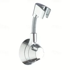 Shower Bracket, No-Punch Wall Mounted Shower Holder, 360° Rotating And Adjustable Handheld Shower Head Base, Strong Adhesive And Waterproof Bathroom Accessories