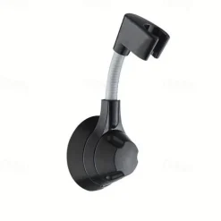Shower Bracket, No-Punch Wall Mounted Shower Holder, 360° Rotating And Adjustable Handheld Shower Head Base, Strong Adhesive And Waterproof Bathroom Accessories