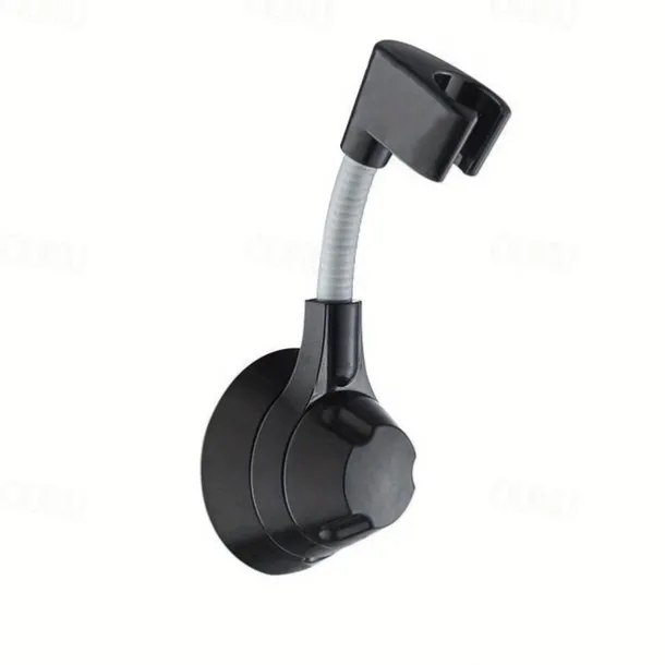 Shower Bracket, No-Punch Wall Mounted Shower Holder, 360° Rotating And Adjustable Handheld Shower Head Base, Strong Adhesive And Waterproof Bathroom Accessories