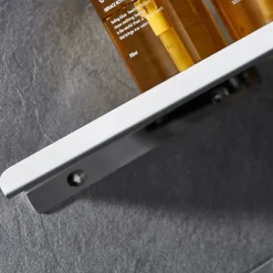 Shower Caddy 304 Stainless Steel Thickened Corner Shelf, Triangular Storage Rack, Bathroom Shelf with Brushed or Polished Finish, Wall-Mounted, Available in Matte Black Brushed Gold
