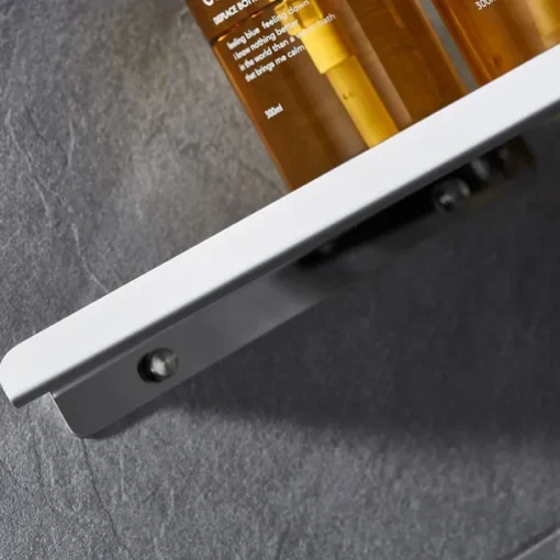 Shower Caddy 304 Stainless Steel Thickened Corner Shelf, Triangular Storage Rack, Bathroom Shelf with Brushed or Polished Finish, Wall-Mounted, Available in Matte Black Brushed Gold