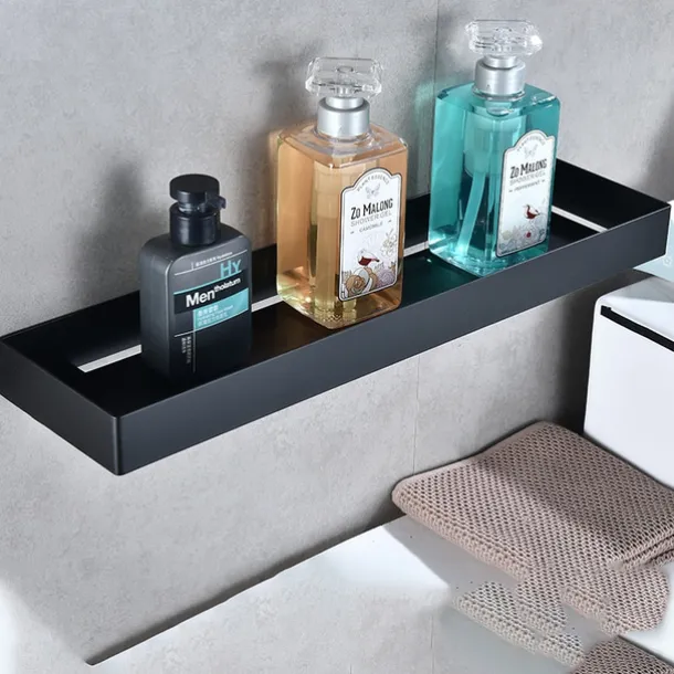 Shower Caddy 304 Stainless Steel Bathroom Shelf,Black New Design Creative Contemporary Modern Bathroom Storage Rack
