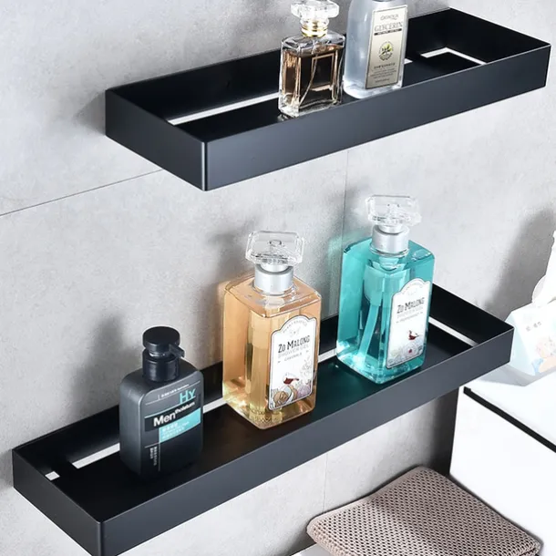 Shower Caddy 304 Stainless Steel Bathroom Shelf,Black New Design Creative Contemporary Modern Bathroom Storage Rack
