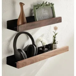 Shower Caddy Bathroom Shelves Wall Mounted Walnut Space Aluminum Shower Shelf Storage Organizer Rack Bathroom Kitchen Bathroom Hardware Pendant Shower Rack Corner Shelf 1pc