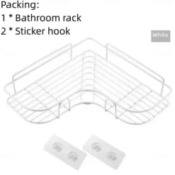 Shower Caddy Bathroom Shelf Bathroom Kitchen No Punching Triangle Storage Rack, Bathroom Accessories