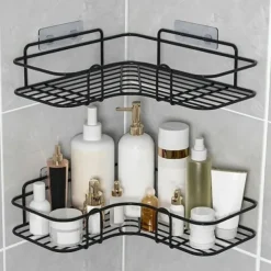 Shower Caddy Bathroom Shelf Bathroom Kitchen No Punching Triangle Storage Rack, Bathroom Accessories