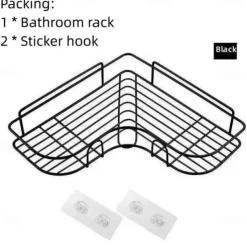 Shower Caddy Bathroom Shelf Bathroom Kitchen No Punching Triangle Storage Rack, Bathroom Accessories