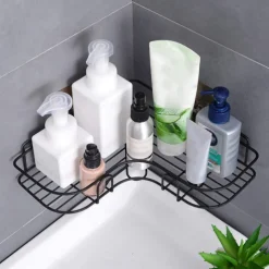 Shower Caddy Bathroom Shelf Bathroom Kitchen No Punching Triangle Storage Rack, Bathroom Accessories