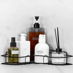 Shower Caddy Bathroom Shelf Bathroom Kitchen No Punching Triangle Storage Rack, Bathroom Accessories