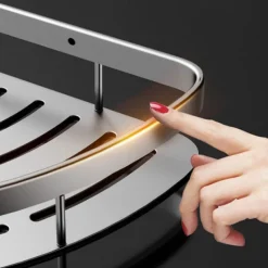 Shower Caddy Corner Shower Caddy,Triangle Towel Shower Storage Rack Corner Shelves Wall Mounted Shampoo Holder No Drill Adhesive Bathroom Shelf Organizer