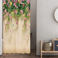Shower Curtain with Hooks 180cm*180cm(70