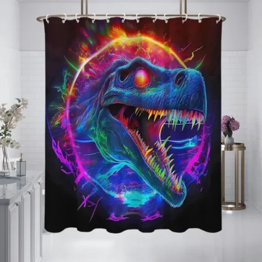 Shower Curtain with Hooks 180cm*180cm(70"*70") Polyester Washable Waterproof Pattern Bathroom Bathtub Decor Animal Eagle