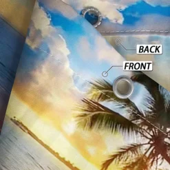 Shower Curtain with Hooks 180cm*180cm(70