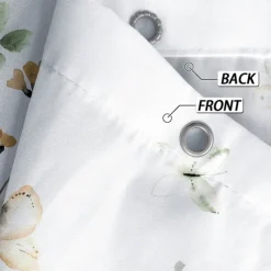 Shower Curtain with Hooks 180cm*180cm(70