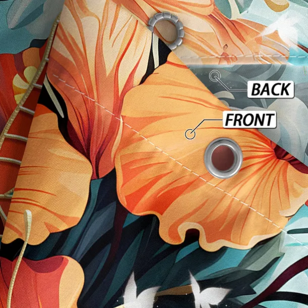 Shower Curtain with Hooks 180cm*180cm(70"*70") Polyester Washable Waterproof Plant Flower Pattern Bathroom Bathtub Decor