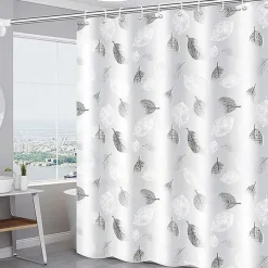 Shower Curtain with Hooks 180cm*180cm(70