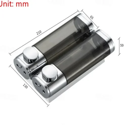 Shower Dispensers,Bathroom Liquid Soap Dispenser Wall Mounted For Kitchen and Hotel Plastic and Stainless Steel 300/600ml Shower Gel Dispenser 1PC