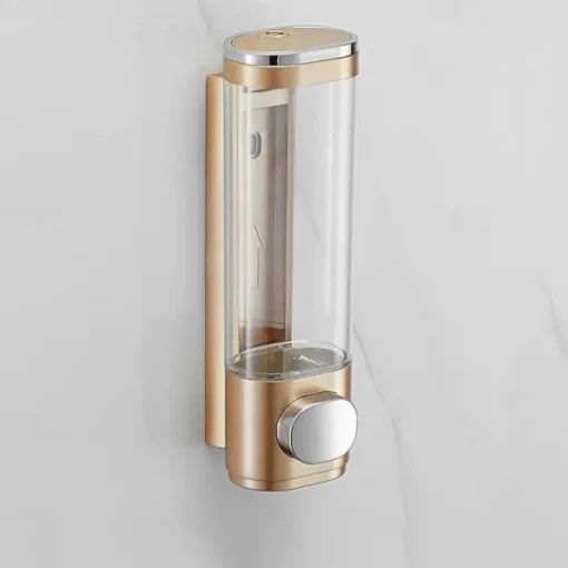 Shower Dispensers,Bathroom Liquid Soap Dispenser Wall Mounted For Kitchen and Hotel Plastic and Stainless Steel 300/600ml Shower Gel Dispenser 1PC