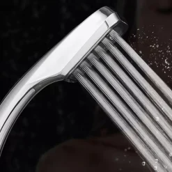 Shower Faucet,300 Holes Shower Head Bracket Hose Set High Pressure Rainfall Water Saving Flow with Chrome Spray Water Saving Bathroom Fixture Accessories