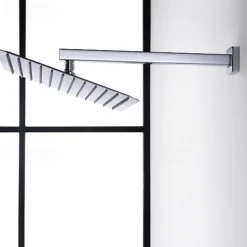 Shower Faucet,12 inch Chrome Shower Faucets Sets Complete with Brass Shower Head and Solid Brass Handshower+Wall MountedRainfall Shower Head System(Contain Bodysprays,Shower Arm,Handshower)