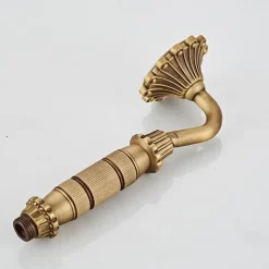 Shower Faucet Set Wall Mounted Vintage Brass, Shower System Handheld Sprayer, with Tub Spout Cold and Hot Hose