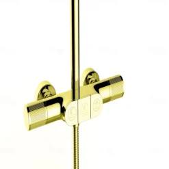 Shower Faucet,Shower System Set - Handshower Included Contemporary Chrome / Electroplated Mount Outside Ceramic Valve Bath Shower Mixer Taps