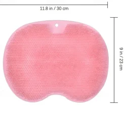 Shower Foot & Back Scrubber, Massage Pad – Hands-Free Silicone Body Scrubber with Suction Cups, Wall-Mounted Exfoliator for Back and Foot Cleaning, 1 Piece