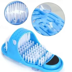 Shower Foot Brush Cleaner Scrubber Bathroom Washing Legs Sandal Massager with Suction Cups, Promotes Circulation, Removes Dead Skin, Prevents Dry & Callused Feet, Reduces Bending