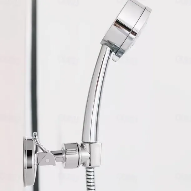 Shower Head Holder Suction Cup Handheld Showerhead Bracket Adjustable Height Shower Holder