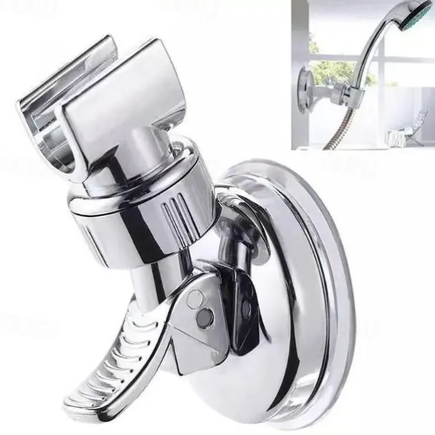 Shower Head Holder Suction Cup Handheld Showerhead Bracket Adjustable Height Shower Holder
