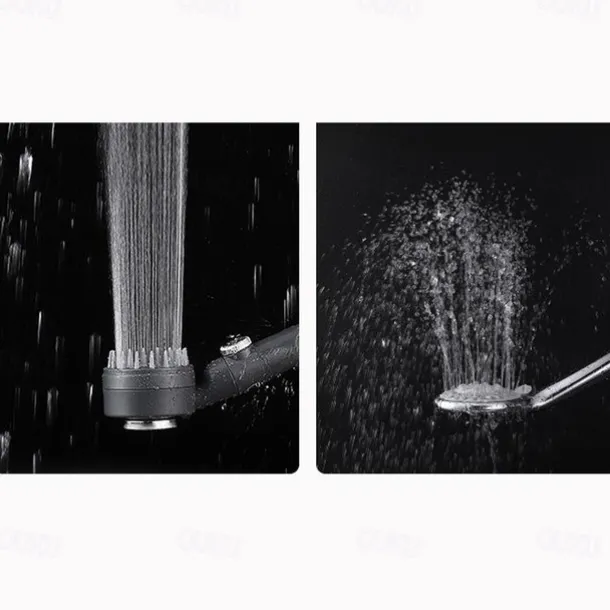 Shower Head with Filter 3 Mode Sprayer, Adjustable High Pressure Handheld Showerhead Massage Mist Jet Black White Grey