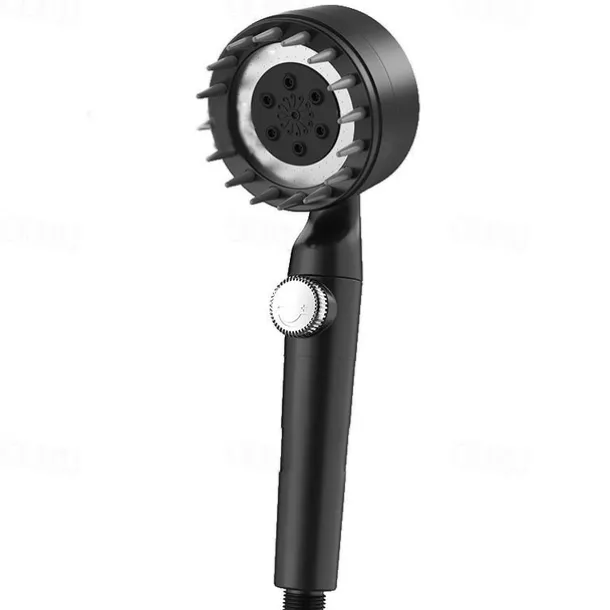 Shower Head with Filter 3 Mode Sprayer, Adjustable High Pressure Handheld Showerhead Massage Mist Jet Black White Grey