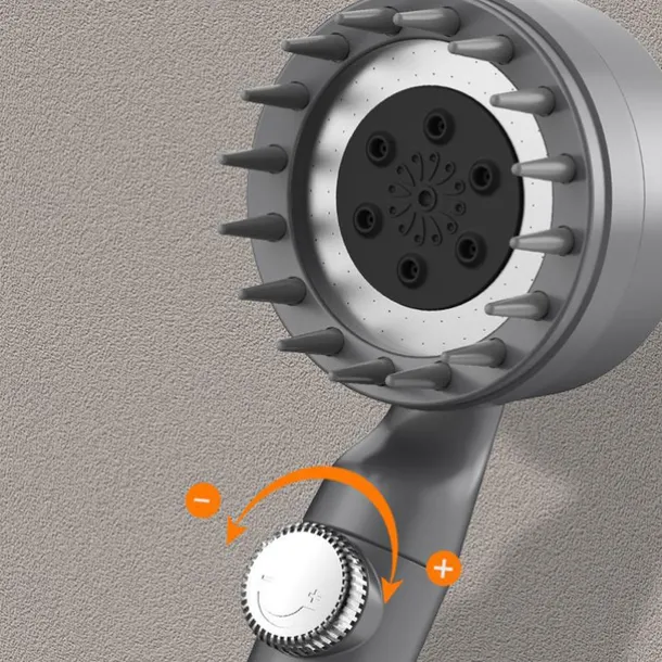Shower Head with Filter 3 Mode Sprayer, Adjustable High Pressure Handheld Showerhead Massage Mist Jet Black White Grey