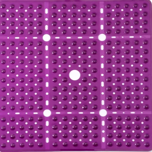 Shower Mats Rubber Shower Mat with Drain Hole - Non-Slip Bathtub Mat for Bathroom, Anti-Mildew, Quick-Drying, Comfortable and Safe for Kids and Elderly