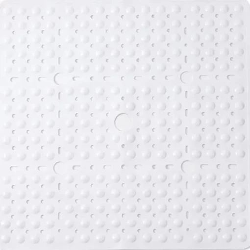 Shower Mats Rubber Shower Mat with Drain Hole - Non-Slip Bathtub Mat for Bathroom, Anti-Mildew, Quick-Drying, Comfortable and Safe for Kids and Elderly