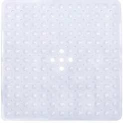Shower Mats with Drain Hole - Non-Slip Bathtub Mat, Anti-Mildew, Quick-Drying, Comfortable and Safe for Kids and Elderly
