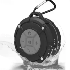 Shower Speaker, IPX7 Waterproof Bluetooth Speaker, Loud HD Sound, Portable Wireless Speaker with Suction Cup & Sturdy Hook, Built-in Mic, for Shower, Pool, Beach, Outdoor