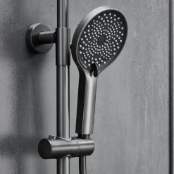 Shower System / Thermostatic Mixer valve Set - Handshower Included Multi Spray Shower Contemporary Electroplated Mount Outside Ceramic Valve Bath Shower Mixer Taps