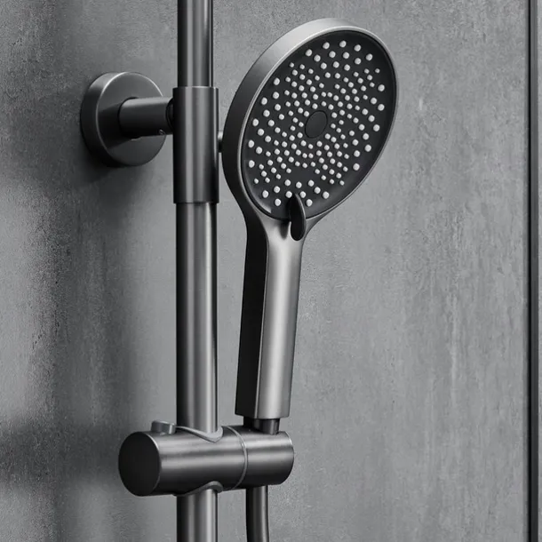 Shower System / Thermostatic Mixer valve Set - Handshower Included Multi Spray Shower Contemporary Electroplated Mount Outside Ceramic Valve Bath Shower Mixer Taps