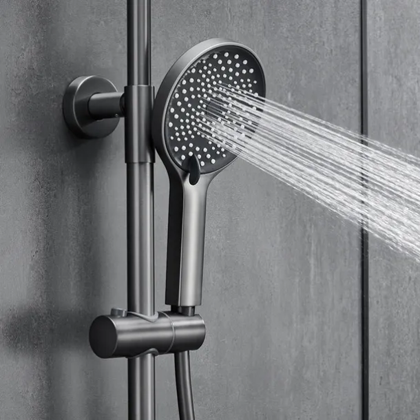 Shower System / Thermostatic Mixer valve Set - Handshower Included Multi Spray Shower Contemporary Electroplated Mount Outside Ceramic Valve Bath Shower Mixer Taps