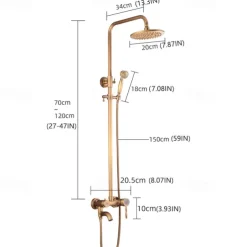 Shower System Faucet Set 8