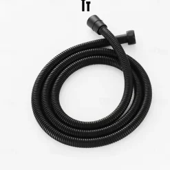 Shower System Faucet Set Rainfall Shower Head 10 inches Black, Rough in Valve and Trim Kit Combo Set High Pressure Head with Handheld Wall Mounted for Bathroom